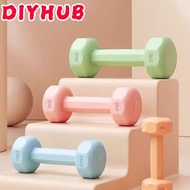 MEIHUAA Kettlebell, PVC Waterproof Fitness Dumbbell Set,  1kg Anti-Roll Non-Slip Small Dumbbell Wome