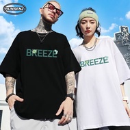 M-8XL Green Letter Print Plus-Size Oversize T-Shirt for Men