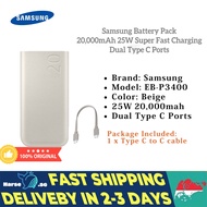 SAMSUNG CCC 3C Certified Power Bank 45W 20000mAh BATTERY PACK EB-P4520 Fast Charging 3C Power Bank O