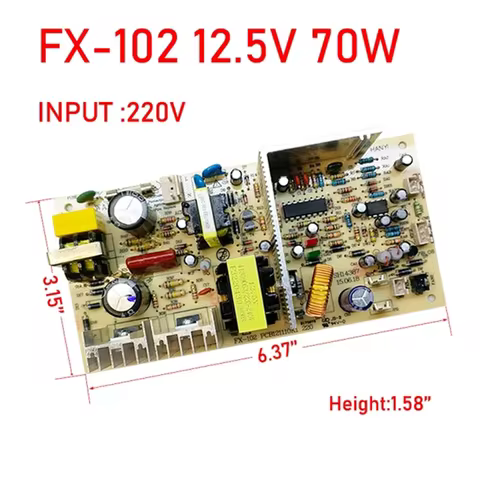 FX 102 12.5V Red Wine Cabinet Power Board Main Board Power Supply Refrigerator Accessories 220V 70W 