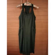 ATHLETA Black T-Back Dress Size L