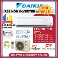 ⭐ [100% ORIGINAL] ⭐ DAIKIN R32 Non-Inverter Air-conditioner FTV-P series AIRCOND 1.0HP 1.5HP 2.0HP 2.5HP WIFI gin-ion