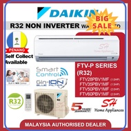 ⭐ [100% ORIGINAL] ⭐ DAIKIN R32 Non-Inverter Air-conditioner FTV-P series AIRCOND 1.0HP 1.5HP 2.0HP 2