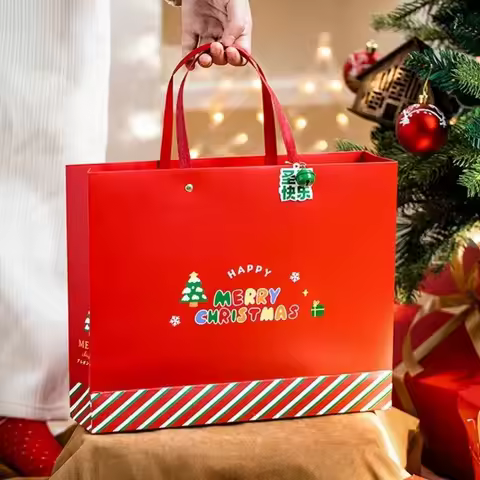 Gifts Empty Christmas Mystery Box Fillable Compartments Christmas Pattern Christmas Treat Box Packag