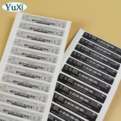 5Pcs Lable Sticker For PS4 Slim Pro 2000 1200 1100 1000 Back Shell Serial Number Sticker Gamepad Bar