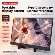 Type-C Portable 14" Monitor Secondary Screen HDR10 60Hz Local Ship