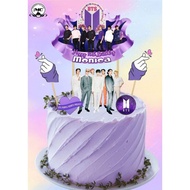 ✢BTS Theme Cake Topper