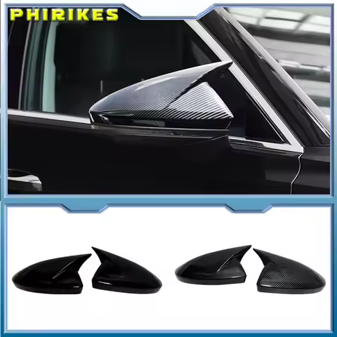 Pair Side Wing Mirror Cover for Audi A6L C8 A6/S6/A7/S7/A8 2019-2025 Add On Side Rear View Mirror Ca
