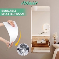 HiFAN Acrylic soft mirror full length mirror bathroom mirror sticker HD mirror wall adhesive mirror Suitable for various walls