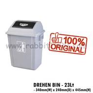 DREHEN BIN - 23Lt - Garbage Bin | Trash cans | Kitchen Dustbin | Tong Sampah Recycle Bin | Swing Dus