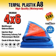 Terpal plastik Ukuran 4x6 meter Lembaran Ketebalan A8 Berkualitas Terpaulin Terpal plastik Terpal ko