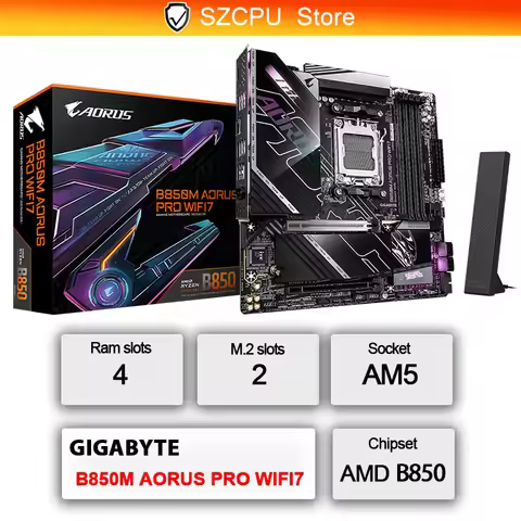 GIGABYTE B850M AORUS PRO WIFI7 Motherboard NEW Micro ATX AMD Socket AM5 AMD B850