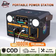 Portable Power Station 400W/600W/1,000W AC 220V Portable Power Station Camping Large Capacity Solar 