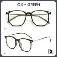 Robins- Kacamata Minus Geometric Anti Radiasi Blueray Photocromic Bluecromic TR90 Pria Wanita 8139