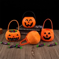 Shopee Next Day Delivery [Halloween Pumpkin Bucket] Pumpkin Basket Halloween Candy Basket Pumpkin Pr