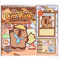 Capybara Sticker Peel and Stick Game - Fun Cooking, fun city - XM2412