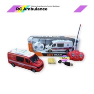 RC Ambulance Remote Control Children's Toy Ambulance with Sound and Light Up