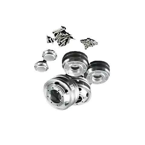 RC model LESU Front Wheel Metal Hub Parts For 1/14 RC Dumper Tractor DIY Truck Model Tamiya Outdoor 