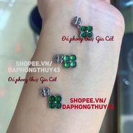 Super beautiful type A 4-leaf clover pendant Gia Cat