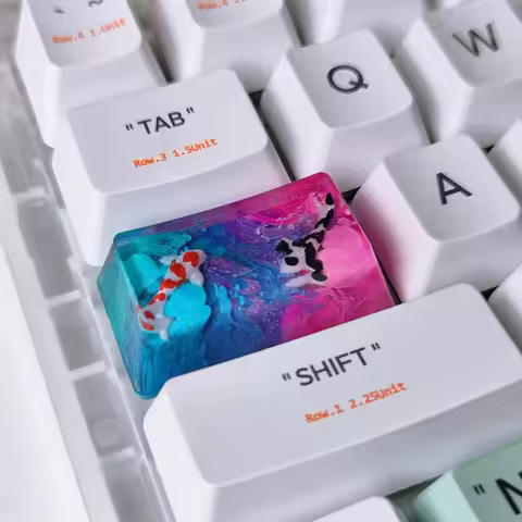1.75u Caps Lock Resin Keycaps Artisan Keycaps For Mechanical Backlit Keyboard GK64 RK98 Custom Switc