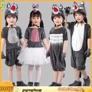 Children Big Gray Wolf Performance Costume Kindergarten Animal Costume Performance Wolf Coming Perfo