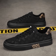 Men's Board Casual Autumn Match Autumn Shoes Trendy Hundred Trendy Black Canvas Shoes codfashion Men