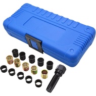 Kit Pembaikan Benang Palam Pencucuh, 16pcs Set Pembaikan Benang Palam Pencucuh M14 x 1.25 dengan Kot