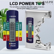RALPH Battery Capacity Tester Capacitance Diagnostic Tool Battery Monitor Battery Level Tester 9V Vo