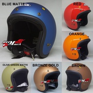 Zeus 385C Retro Classic Helmet (WITHOUT VISOR/ WITHOUT PAD) - Zeus Retro Helmet ZS385C