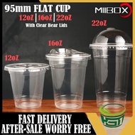 【50pcs】MilkTea Plastic Cups With Lid With Cover 12oz, 16oz, 22oz Cup With Lid 95mm size