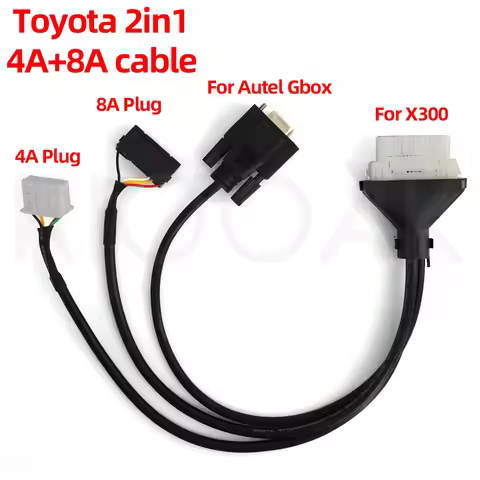 2 in 1 Directly Programming Cable 4A And 8A Cable for Toyo-ta 4A 8A Remote Programming Work For Aute