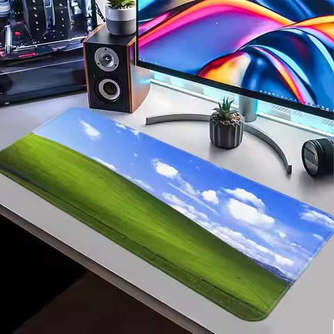 Blue Sky White Clouds Waterproof Mouse Pad Keyboard Mouse Pad Desk accessories XXL Game Console Pad 