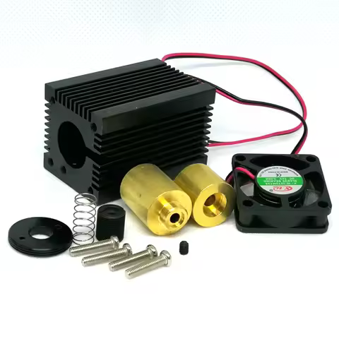 Laser Diode Housing 30x50mm 9.0mm for 405nm-450nm To-5 Laser Module LD with Glass Collimating Lens &