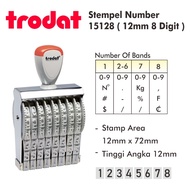 12mm 8 Digit Number Stamp/ 15128