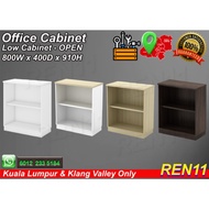Office Cabinet Solid File Low Cabinet OPEN - 2 LEVEL - 800W x 400D x 910H