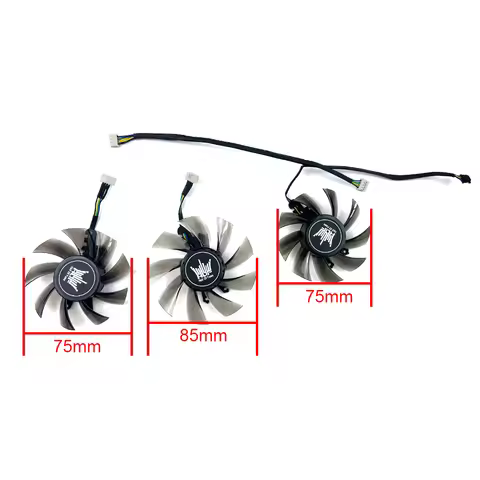 3pcs NEW Cooling Fan 75MM 85MM 4PIN For GALAX GeForce RTX 2060 Super HOF Classic LE video card fans
