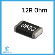 Resistor 1.2 Ohm R Ω 1.2Ohm 1R2 1.2Ω 0603 SMD SMT SMD0603