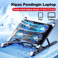 CODE O66P Cooling Pad Gaming Laptop 4 Turbo Fan Laptop Cooling Fan Pad 2 Turbo Fan Suitable for 11in