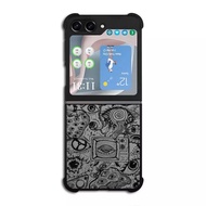 Casing softcase hardcase abstract eye samsung z flip 7/z flip 6/z flip 5/z flip 4/z flip 3/z fold 7/
