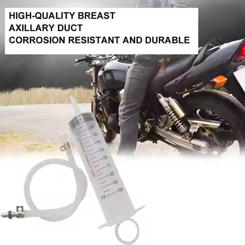 100ml Brake Syringe Motorcycle Bleed Kit Caliper Gas Bleed Syringe Tool For Beginners E0B4