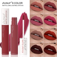 lipmatte pinkflash lipmatte lipmatte waterproof DUNUF 8-Color Matte Waterproof Long-Lasting Lip Glos