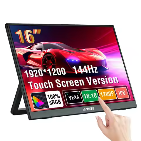16" Portable Monitor 144Hz/120Hz 1920*1200 Resolution, 300Cd/m² brightness, suitable for laptops, mo