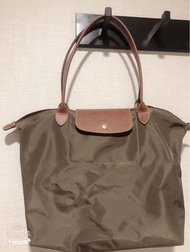 Longchamp 長手把 枯葉色（墨綠色）