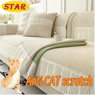 ☑️BUY NOW！Anti-scratch sofa cover l shape sofa sarung kusyen sarung sofa cushion cover sofa 3 seater cover French style