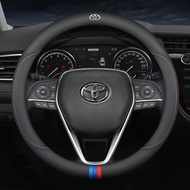 Car Steering Wheel Cover Leather Steering Wheel Cover for Toyota Chr Raize Corolla Cross Rush Fortun