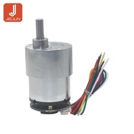 JGB37-520 Encoder Gear Motor with Speed Measurement Hall Encoder Robot High Torque Metal Teeth