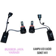 LED CAR FOGLAMP LIGHT SOCKET H11 LUCID WHITE