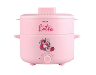 หม้ออเนกประสงค์ ความจุ 1.5 ลิตร สีชมพู/สีฟ้า รุ่น POT-462 LOTUSS DISNEY MULTICOOK PINK/BLUE #POT-462