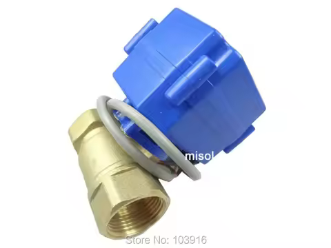 motorized ball valve brass, G3/4” DN20 BSP (reduce port), 2 way, CR02, electrical valve
