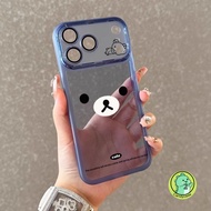 Cute Bear Phone Case With Lens Glass For Redmi K80 K70 K70E K60 K50 K50i K40 Gaming K40s K30 Ultra K